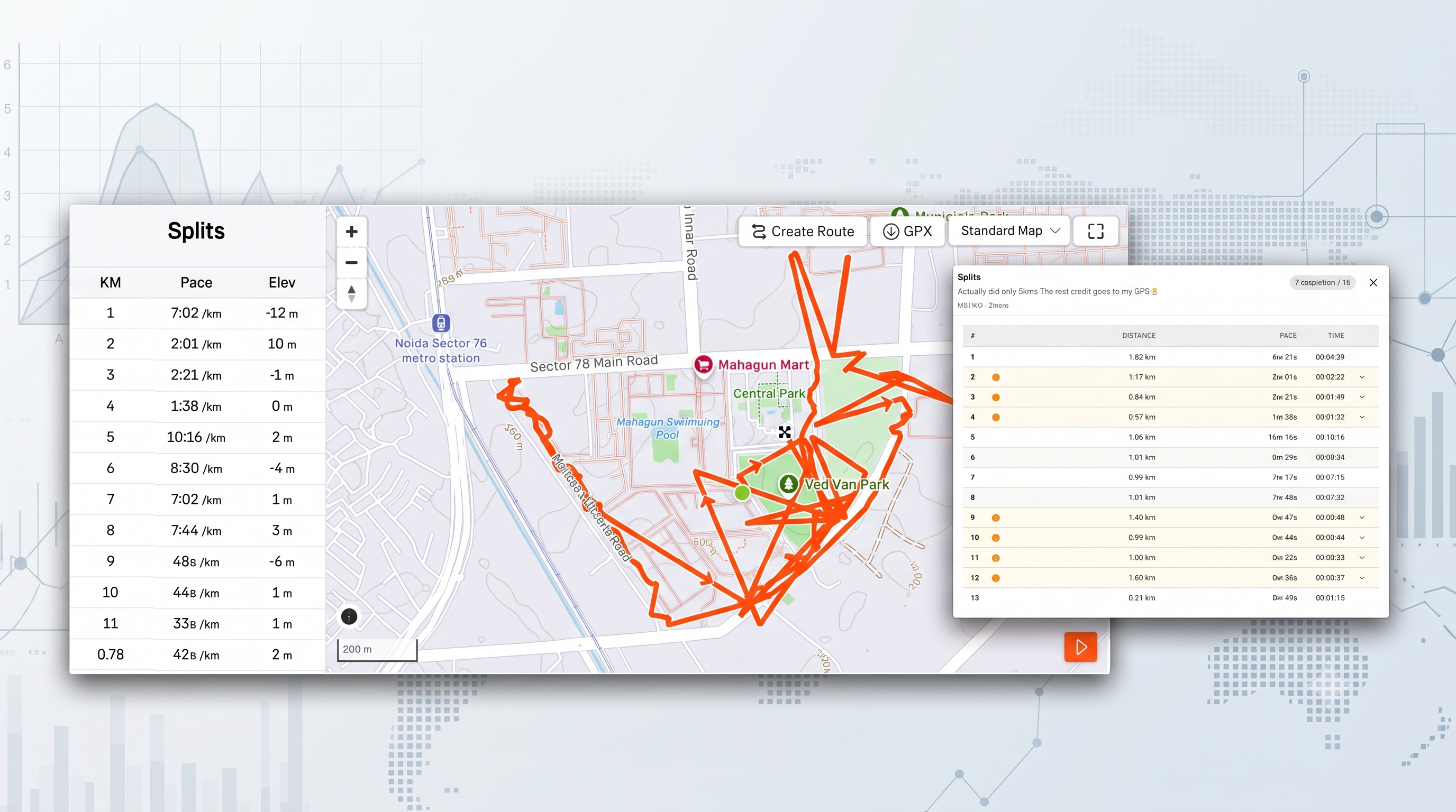 Illustration of Garmin and Strava fitness data mismatch
